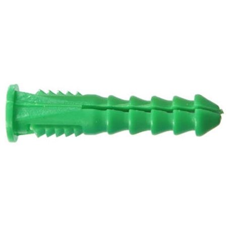 HILLMAN Hillman Fasteners 370332 12-14-16 x 1-0.5 in. Green Ribbed Plastic Anchor; 50 Pack 849114